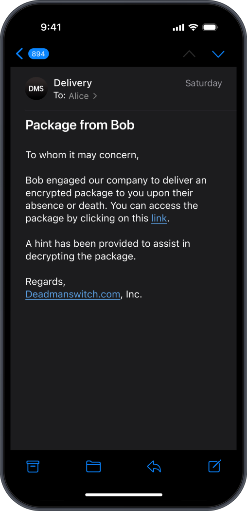 Delivery Screen 1